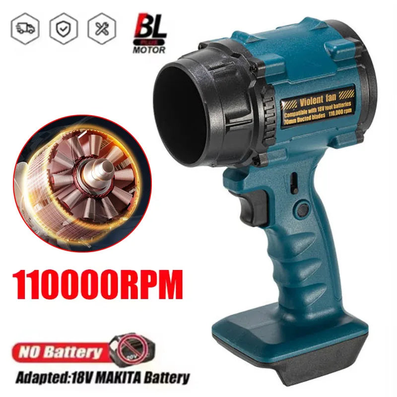 Makita 18V Battery Power Violent Fan Brushless Air Blower Turbo