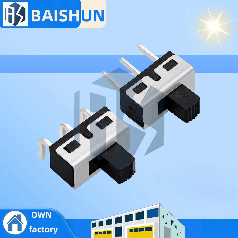 10Pcs SS12D10/SS12D11/SS12D06 3Pin Toggle Switch, 3A 250V Straight Pin Power Switch Zpaxo