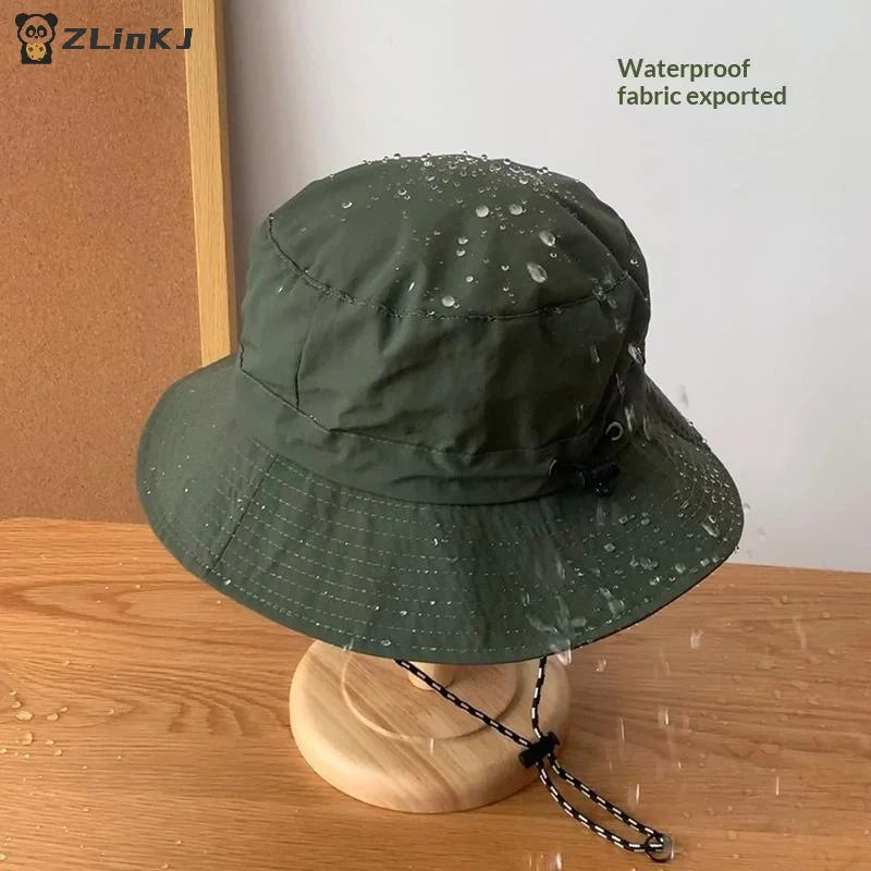 ▶1Pcs Summer Sun Protection Waterproof Fisherman Hat Bucket Camping Hiking Mountaineering Cap Foldable Storage Bag Zpaxo