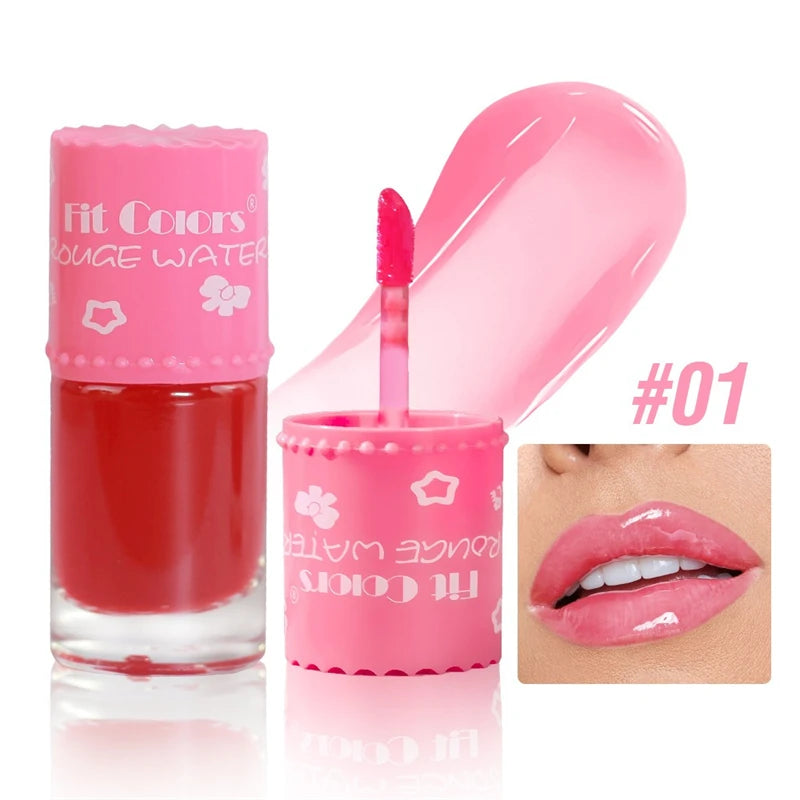 Mirror Jelly Lip Gloss Sexy Red Lip Tint Water Moisturizer Liquid LipGloss Long lasting Moisturizing Natural Lip Beauty Makeup Zpaxo 01