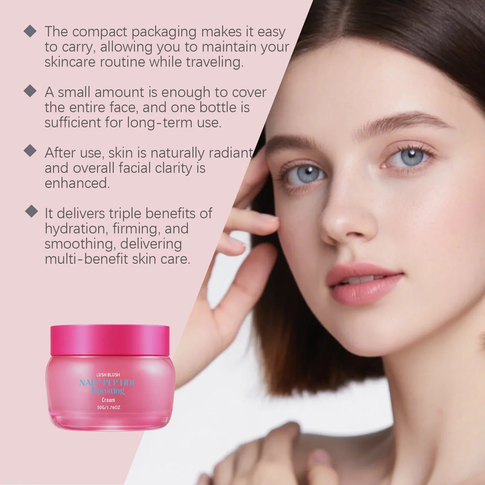 Hoygi NAD+ Peptide Firming Face Cream – Anti-Wrinkle & Hydrating Anti-Aging Face Cream Zpaxo