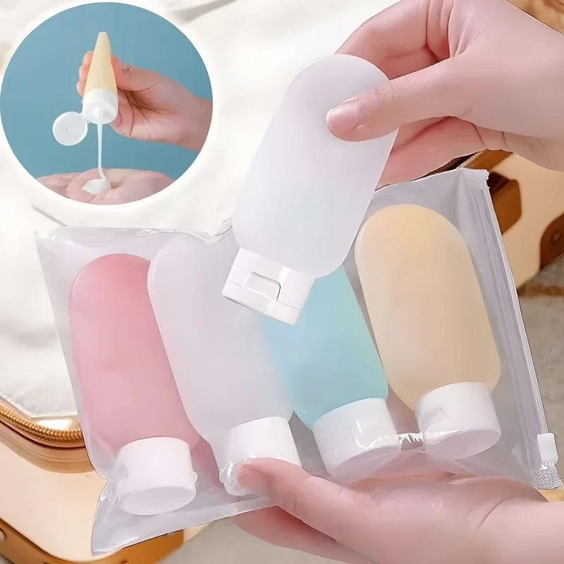 Refillable Travel-sized Bottles Leakproof Squeeze Tubes Cosmetics