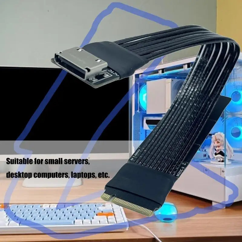 652F Server M 2 Oculink PCIe4 0 Adapter Fast Speed 64Gbps Shielded Zpaxo