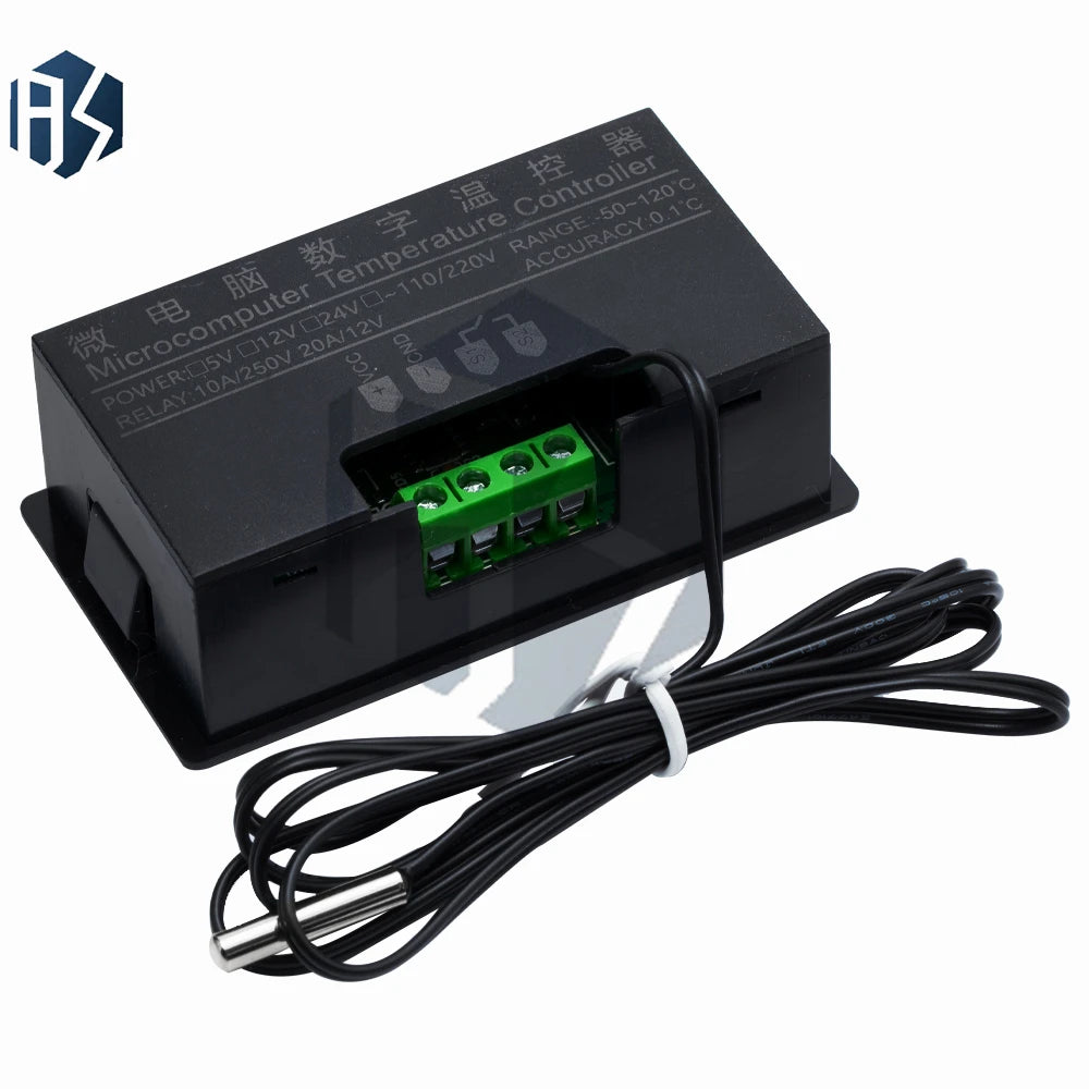 W3230 Digital Thermostat Dual Voltage 12-24V DC 110-220V AC Accuracy Zpaxo
