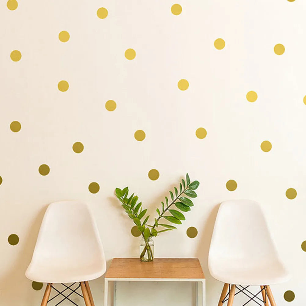 20 Dot Wall Stickers Golden Removable DIY Patterns Sticker Decoration