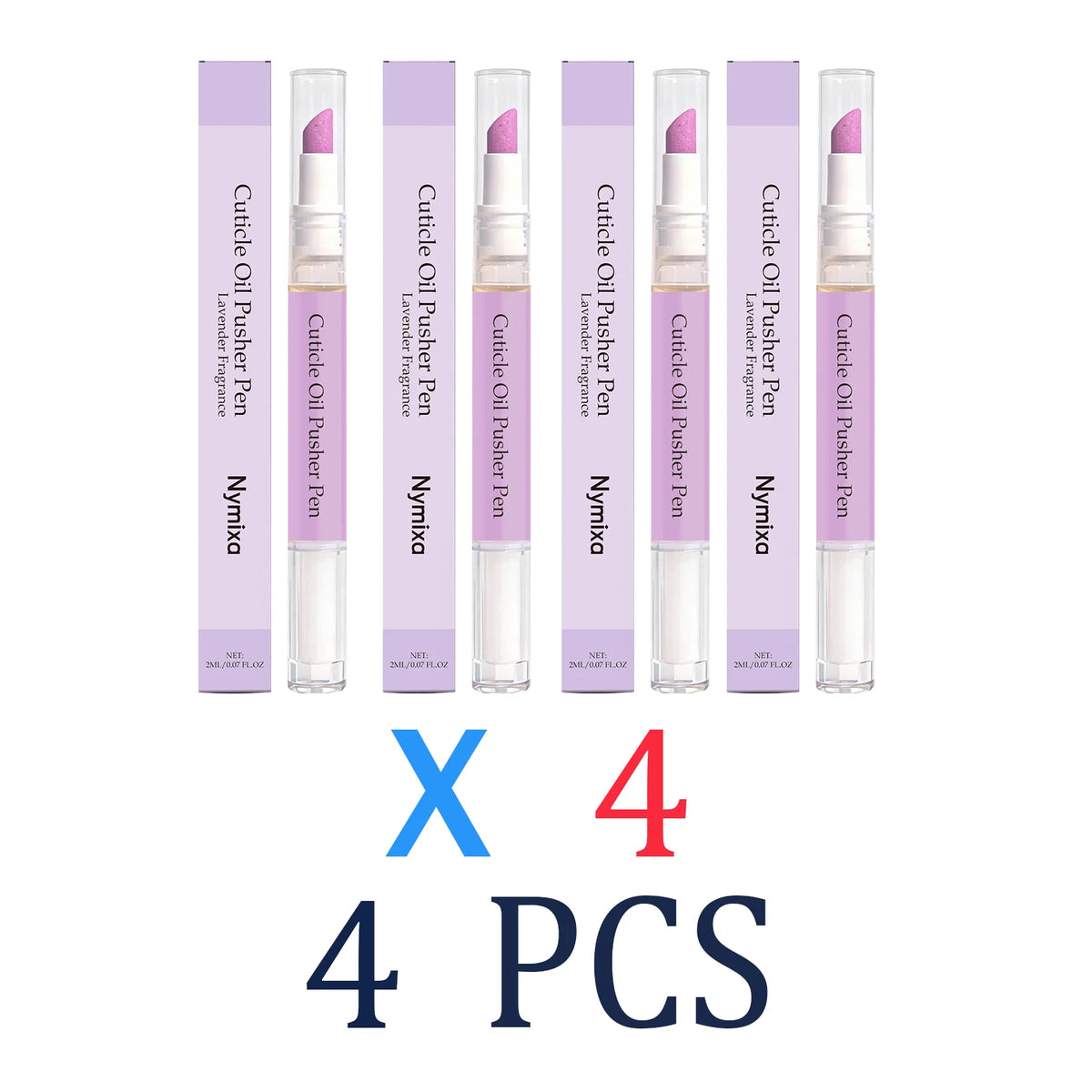 1/2/3/4 Pcs Portable Cuticle Care Pen Mild Nail Nourishing Lavender Scented Long Lasting Moisturization Hand Care Product 2ml Zpaxo 4 Pcs