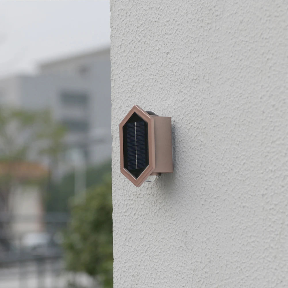 Solar LED Wall Decorative Lamp Plastic House Waterproof Sensory