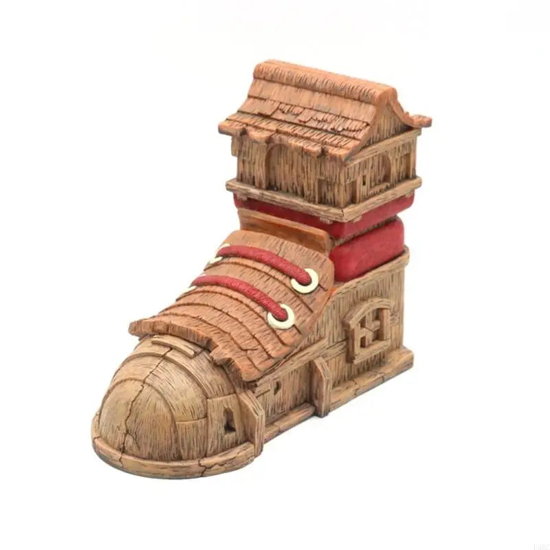 Shoe Shelter Fish Tanks Accessory Safe Hideouts Cave Resin Statue