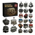 2025 Train Engine Christmas Countdown Calendar 2D Acrylic Pendants
