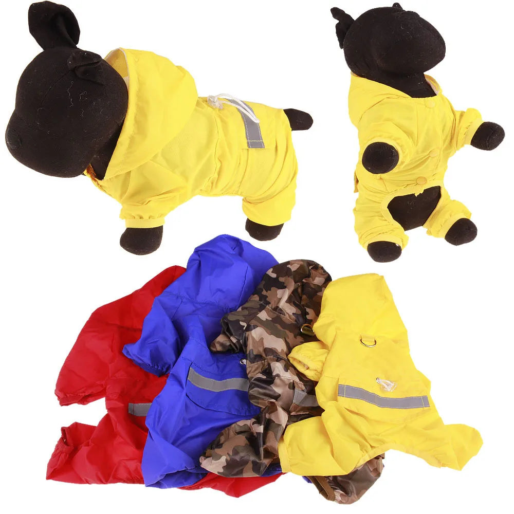 Dog Rain Coat Clothes Puppy Casual Cat Raincoat Waterproof Jacket