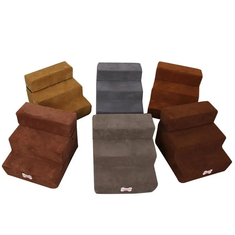 Small Dog Stairs Pet 3 Steps Stairs 30cm Height for Small Dog Cat Ramp Ladder Antislip Removable Dogs Bed Stairs Pet Supplies Zpaxo
