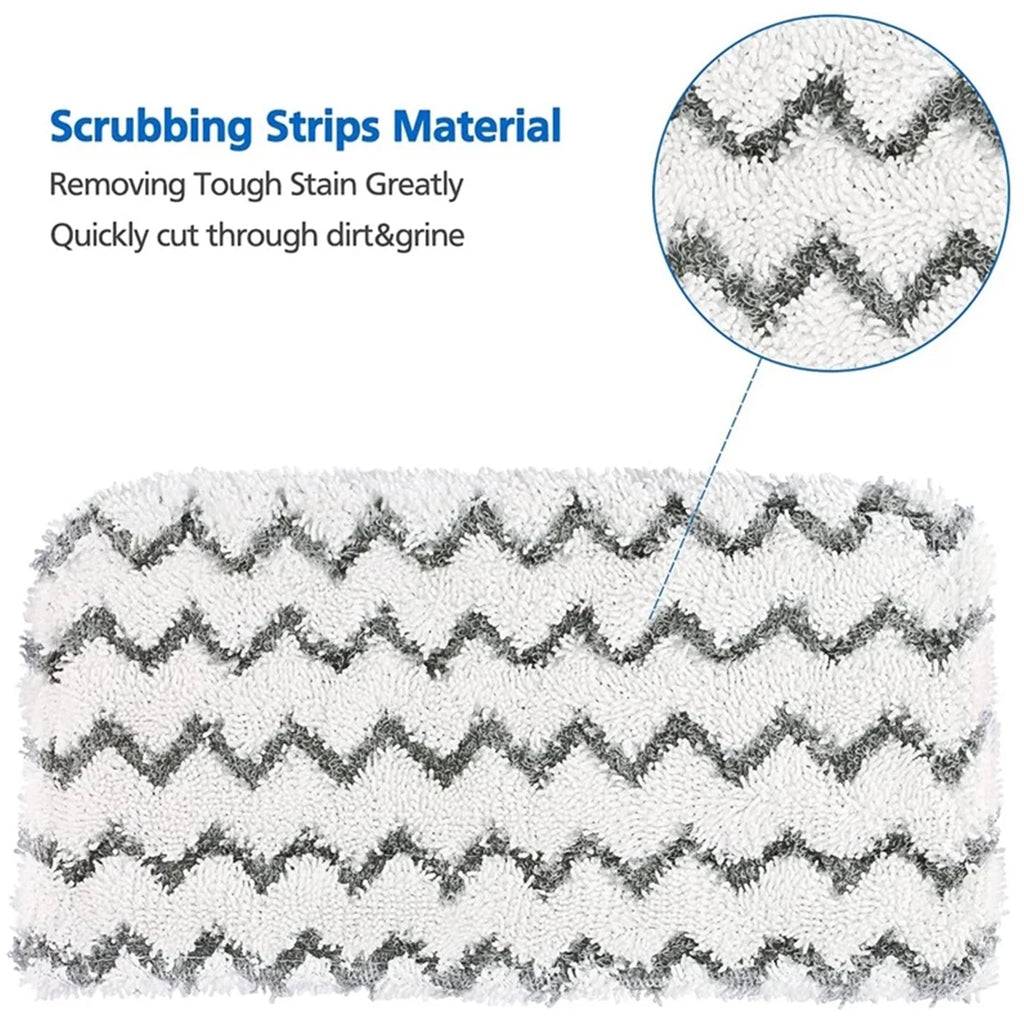 4Pcs Microfiber Steam Mop Replacemen Pad Washable Cleaner Pad Reusab Stem Replacement Pad Soft Steam Compatible with Shark S1000 Zpaxo