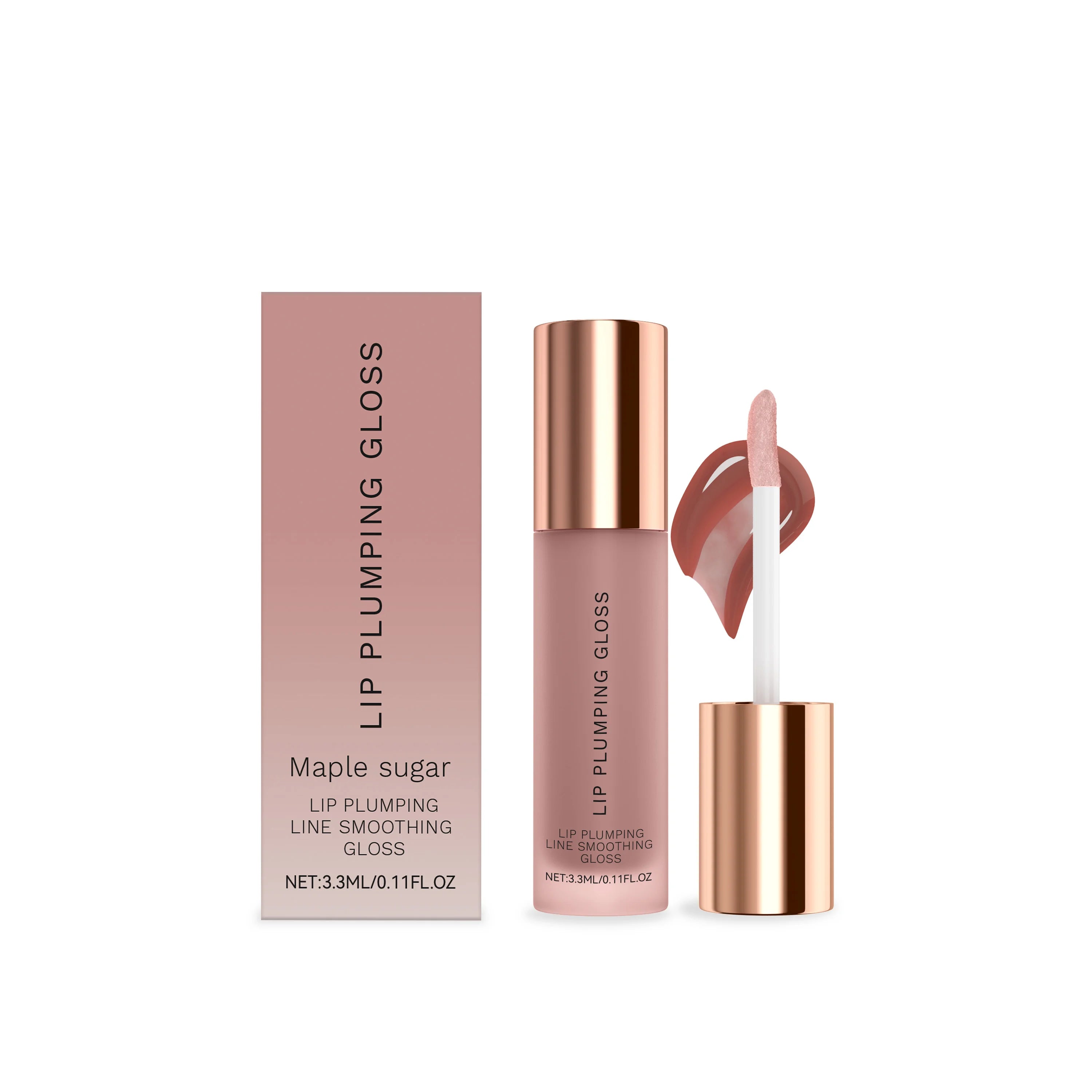 Water Light Lip Gloss – Hydrating Plumping Gloss Multi-Color Lip Plumping Gloss Zpaxo Maple Sugar