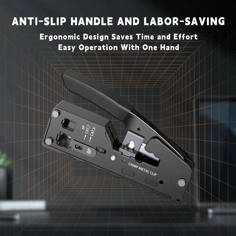 Multifunctional Network Pliers Crimping Tool CAT5 CAT6 CAT7 RJ45 Pass Zpaxo