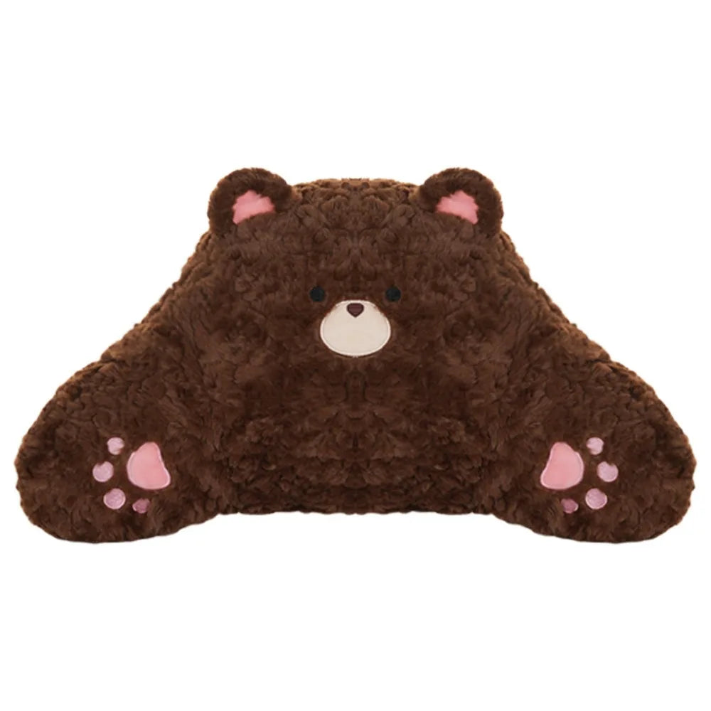 Soft Warm Bear Car Cushion Furry Non Slip Seat Universal Pillow Zpaxo Style 5