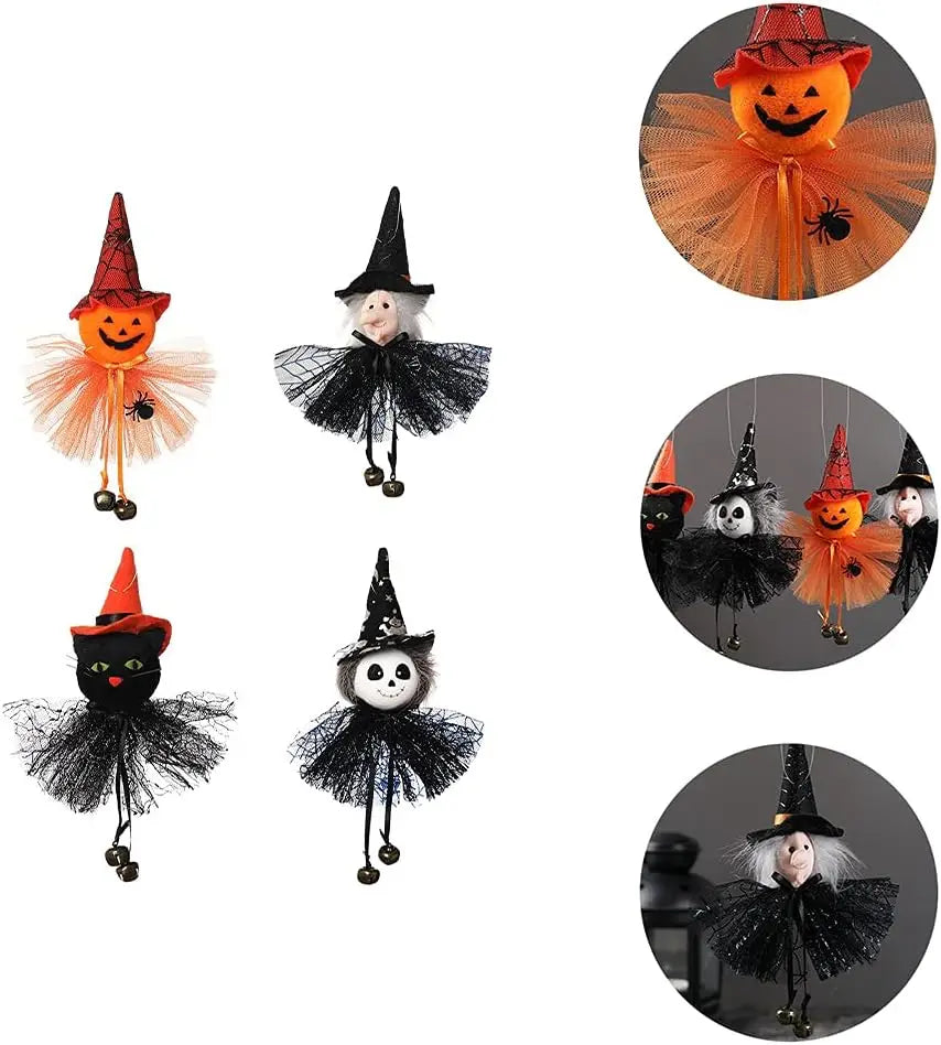 Halloween Hanging Ghost Decoration Funny Pumpkin Witch Spooky