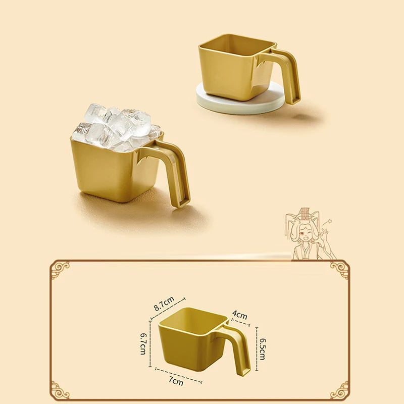Coffee Shop Ice Shovel Gadget 280/350/470/590ML Ice Scoop Ice Shovel Plastic Square Ice Shovel Measuring Cup Zpaxo M