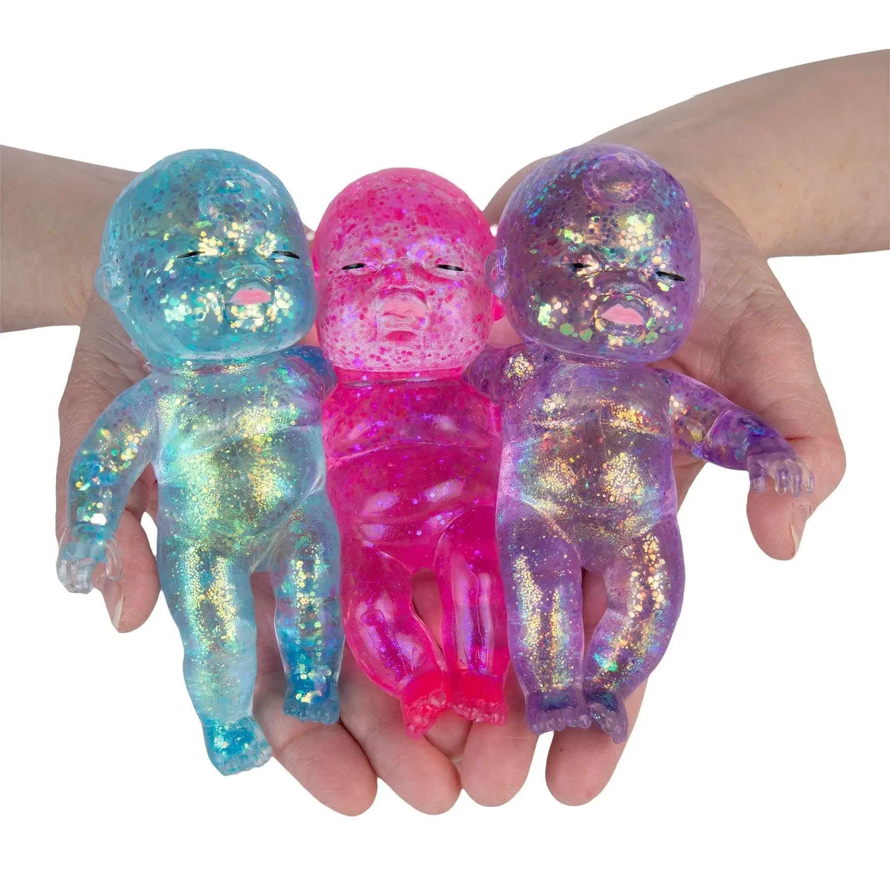 Glitter Silicone Squishy Fidget Toy – Slow Rebound Sensory Squeeze