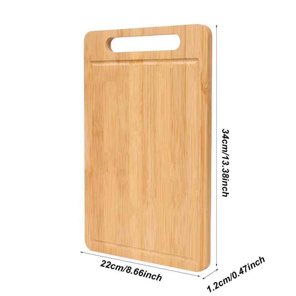 Wood Cutting Boards Thickened Double Sided Food Grade Portable Fruit Zpaxo 34x22x1.2cm