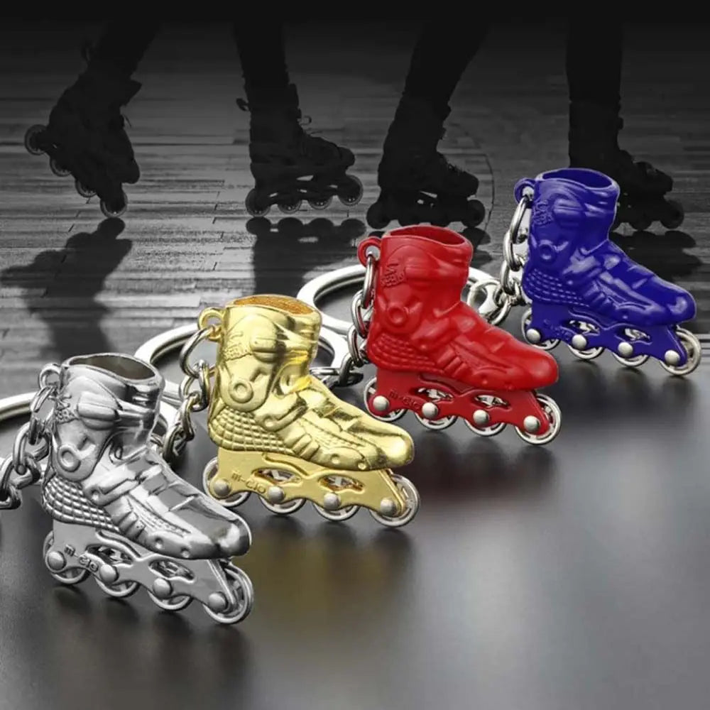 Accessaries Party Gift Skate Keyring Bag Holder Car Key Ring Skating Pendant Key Chain Single row skating Skate Key Chain Zpaxo
