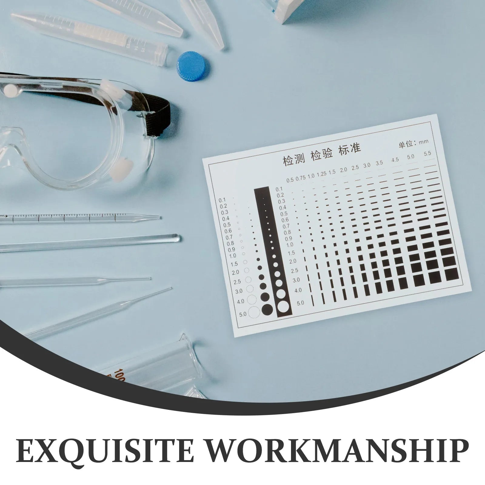Transparent High-precision Film Ruler Crack Scratch Spot Width