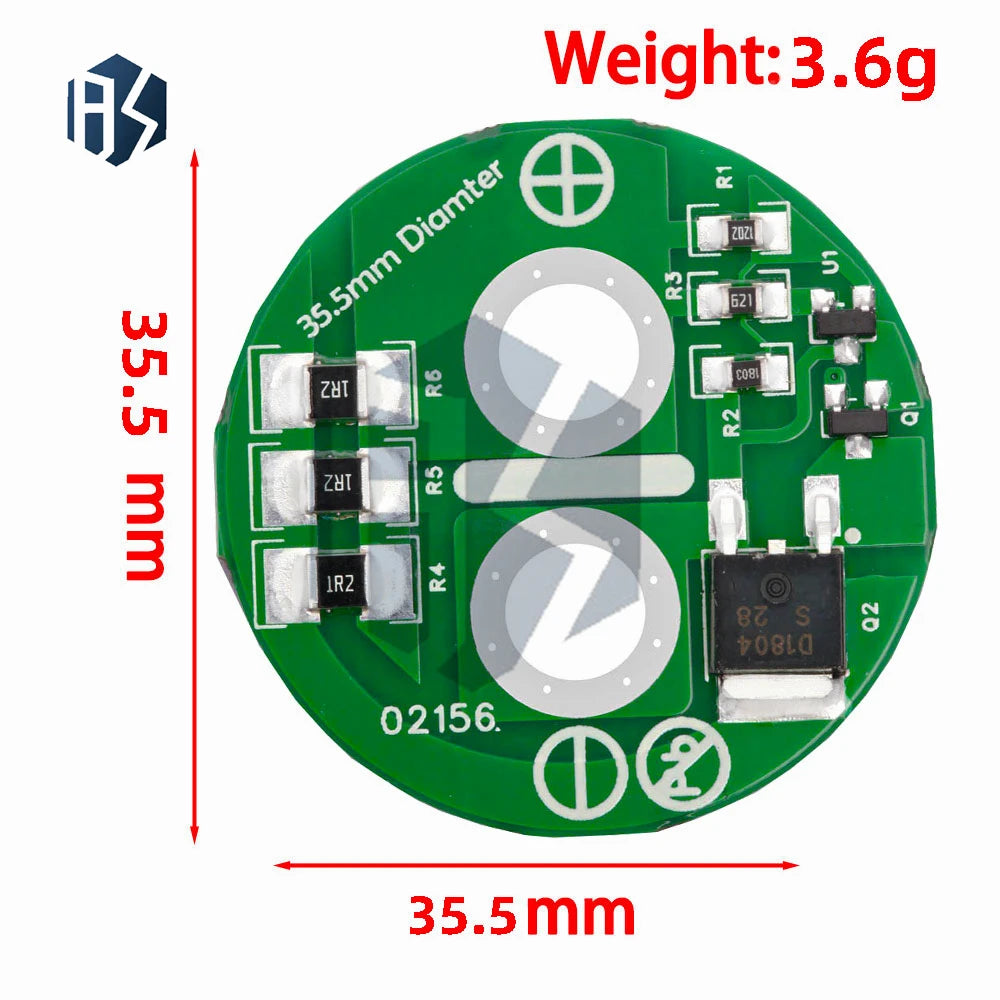 2.7V 500F Supercap Balancing Board, Auto Grade Overvoltage Protection Module 1/3PCS Pack Zpaxo 1pc