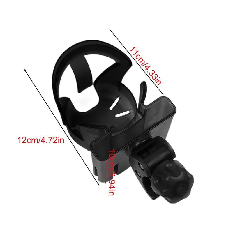 Cup Holder For Walker Drink Holder Scooter Water Bottle Cage 360 Rotatable 2-in-1 Storage Organizer Non-Slip For Wheelchair Zpaxo