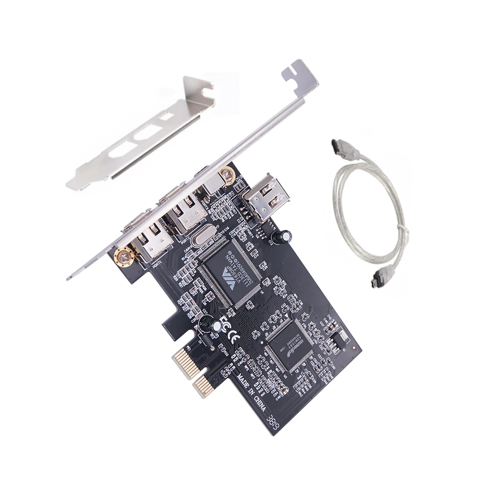 PCI-e 1X External IEEE 1394 4 Ports 3 X 6Pin 1 4Pin Firewire Card