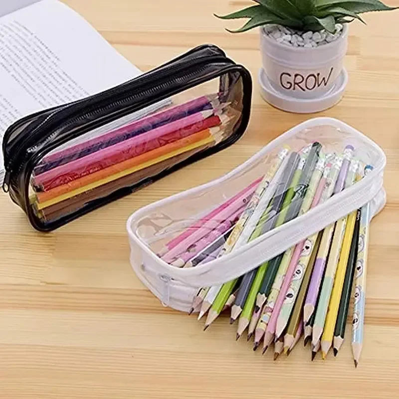 Transparent Waterproof Pencil Case – Large PVC Organizer Pencil Case Zpaxo