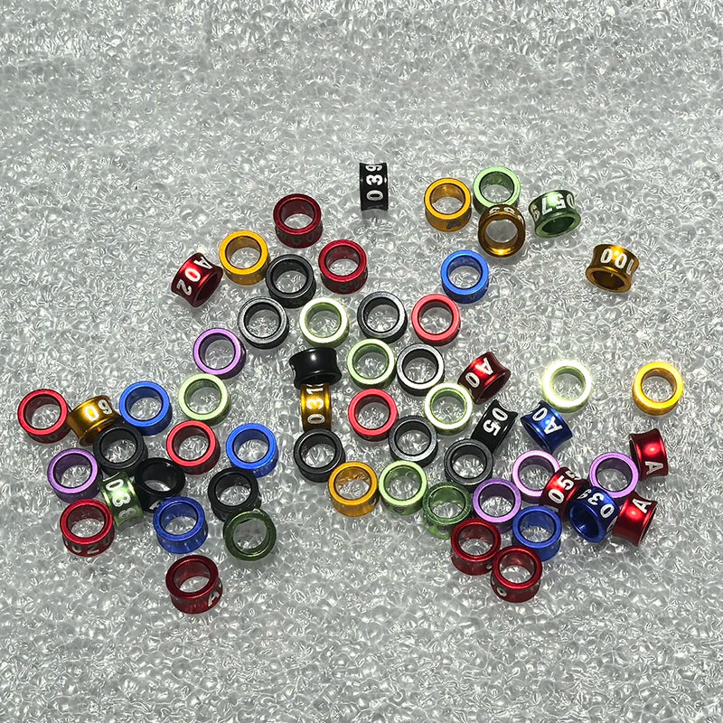 Digital Bird Foot Rings Inner Diameter 4 7 5 6 Aluminum Pigeon Parrot