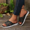 2026 Slippers Women Shoes Flat Sandals Peep Toe Ladies Casual Slides