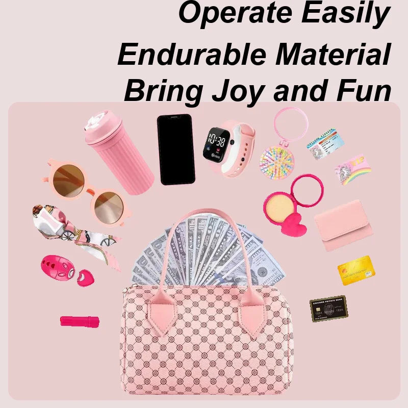 Kids Play Purse Pretend Play Toddler Purse Girls Princess Dress-Up Role Playing Games For Young Children Aged 3-6 Years Old Zpaxo United States