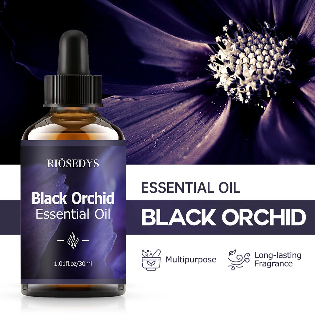 Black Orchid Essential Oil Refreshing Aroma Suitable Body Massage Zpaxo