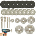 11/30/32pcs Mini Circular Saw Blade Set Sanding Grinding Wheel Cutting Disc for Dremel Metal Cutting Rotary Tools Accessories Zpaxo 32 pieces