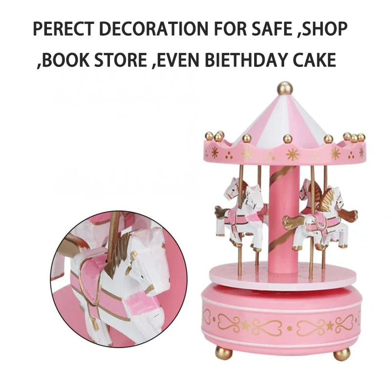 Carousel Music Box Children's Creative Toys Cake Baking Decoration