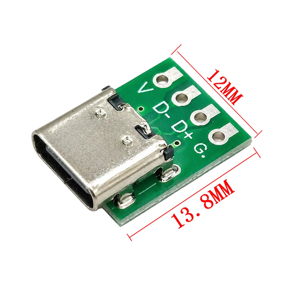 1 5 USB 3 C Test Connector PCB Board Adapter 16 Pin Socket Data Line Zpaxo 10pcs