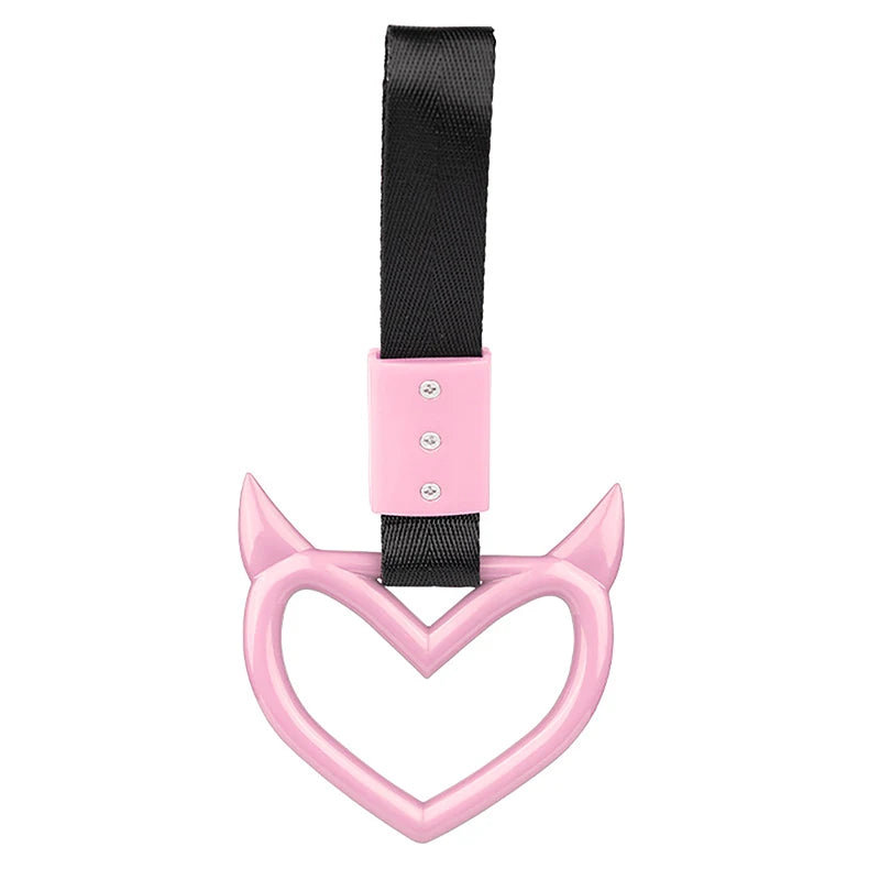 CMColorful Car Tow Strap Ring Heart Train Bus Handle Hand Styling Zpaxo A4