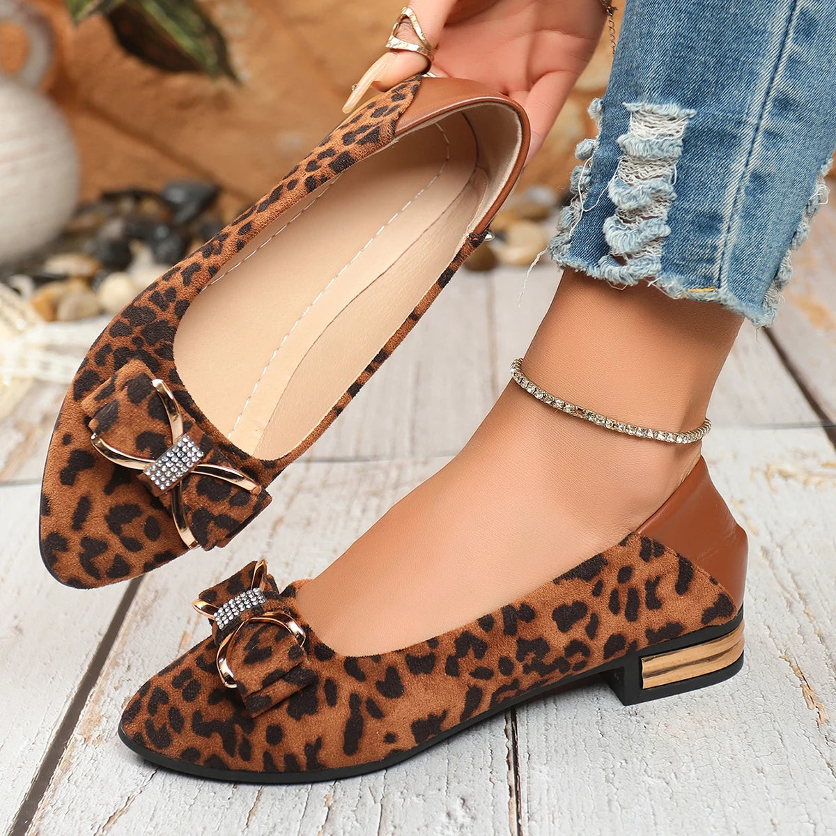 Women Flats Spring Autumn Loafers Bowknot Single Shoes Female Fashion Sweet Flat Soft Casual Sneakers Women Zapatos De Mujer Zpaxo