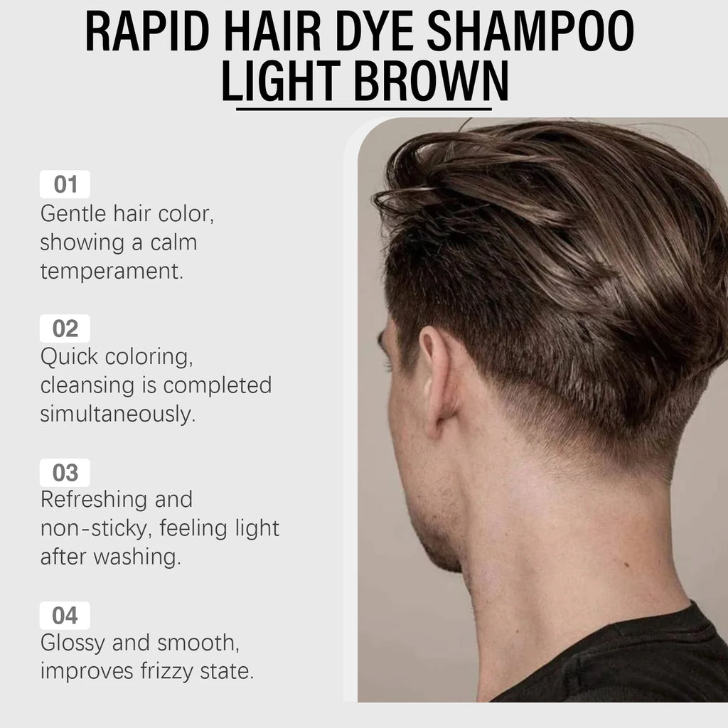 Jaysuing 3-in-1 Men Hair Dye Shampoo – Gray Hair Coverage Hair Dye Shampoo Zpaxo