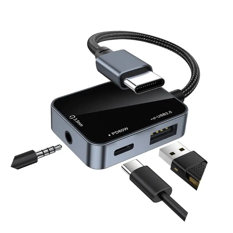 652F Small USB C Center Universal Sound Output Fast Charging File Zpaxo