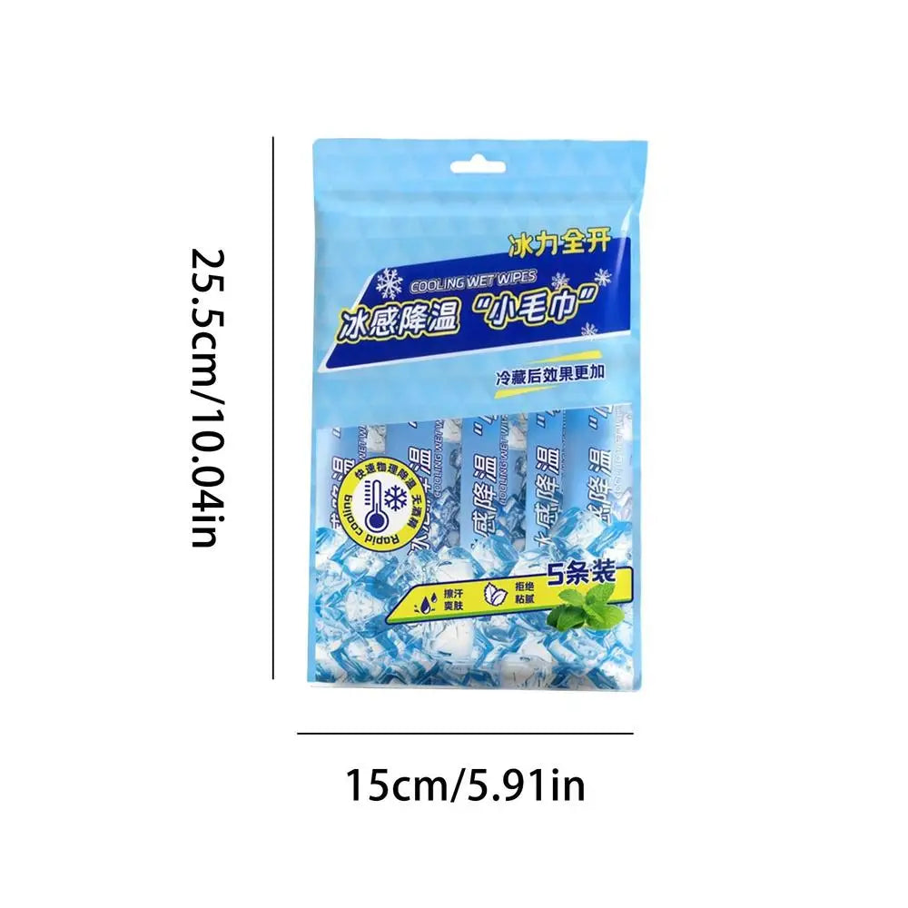 Cooling Towels Ice Chill Wipes Breathable Quick Dry Soft Sweat