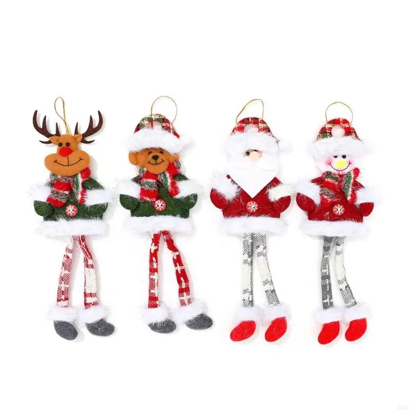 Long Legged Swingable Santa Snowman Deer Bear Holiday Decoration Kids