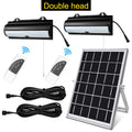 Solar Pendant Lights Outside Waterproof Garden Outdoor Solar Lamp with Motion Detector LED Floodlight Remote Solar Shed Lights Zpaxo Double head Warm White China Mainland
