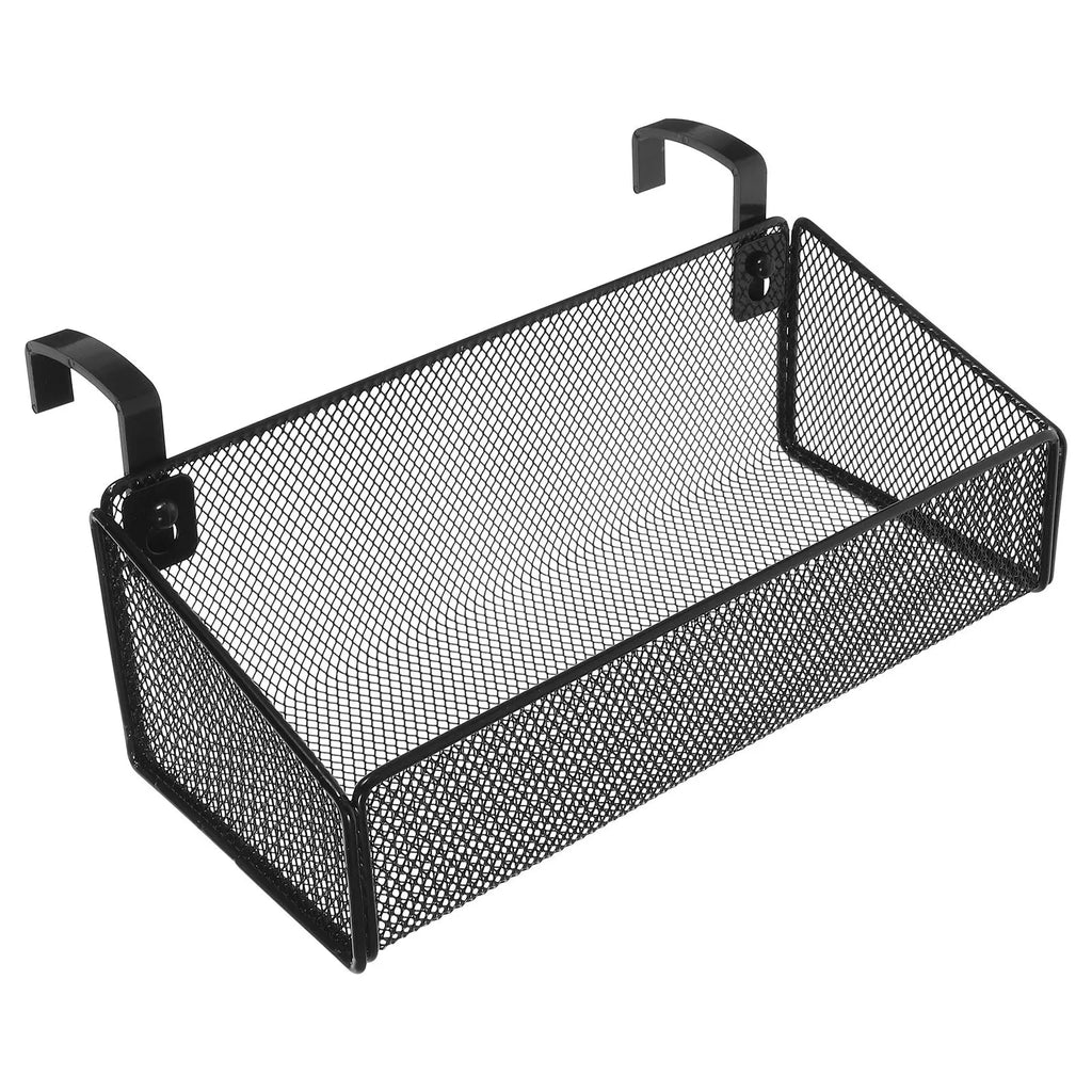 Bedside Hanging Storage Basket Metal Organizer Dormitory Bedroom Desk