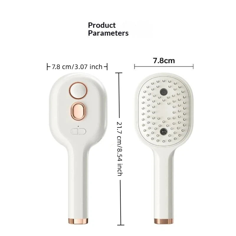 Electric Steam Spray Hair Brush – USB-C Anti-Frizz Styling Comb