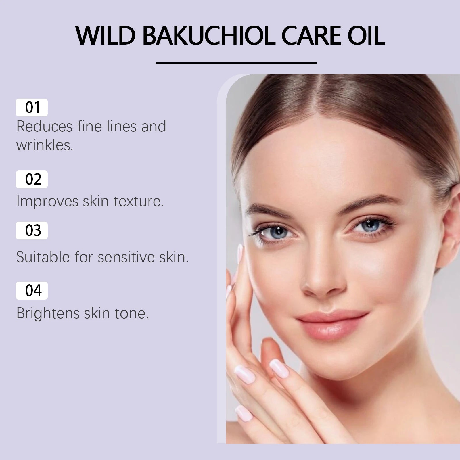 Bakuchiol & Lavender Face Oil – Anti-Aging Serum 60ml | Hoygi Facial Serum Oil Zpaxo
