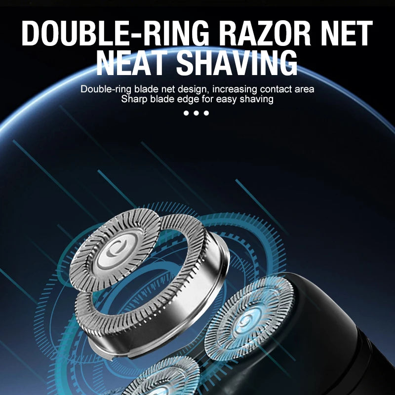 Men's Electric Portable Shaver Double Headed Multi Functional USB
