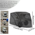 Concrete Mixer Cover Outdoor All-Weather Waterproof Heavy Duty Sleeve Portable Cement Mixing Machine Cover for Maintenance Zpaxo Black