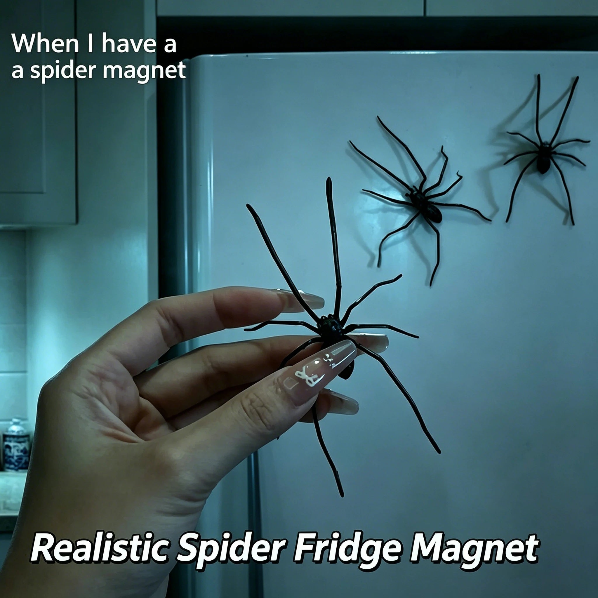 Realistic Spider Magnetic Fridge Magnets Home Kitchen Car Decoration