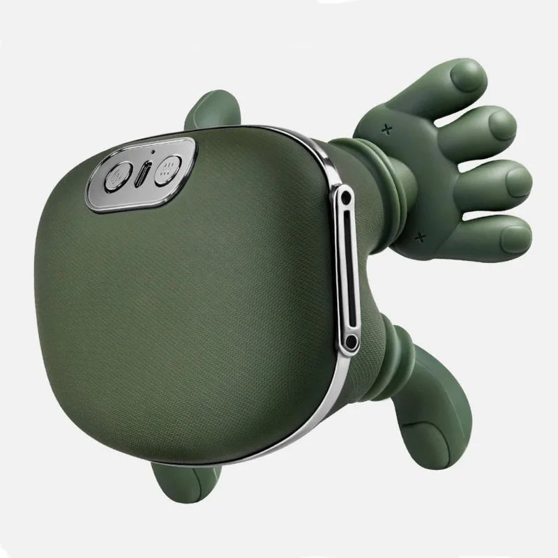 Black 4D Bionic Finger Neck Shoulder Massager Trapezius Cervical Zpaxo Green